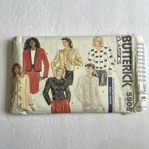 Butterick Classics Jackets Easy Sewing Pattern 5905 Misses 18 20 22